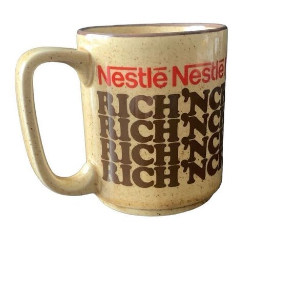 Vintage Nestle Rich N‘ Creamy Hot Cocoa Mug 8oz Made in Japan Classic Style - Picture 1 of 11
